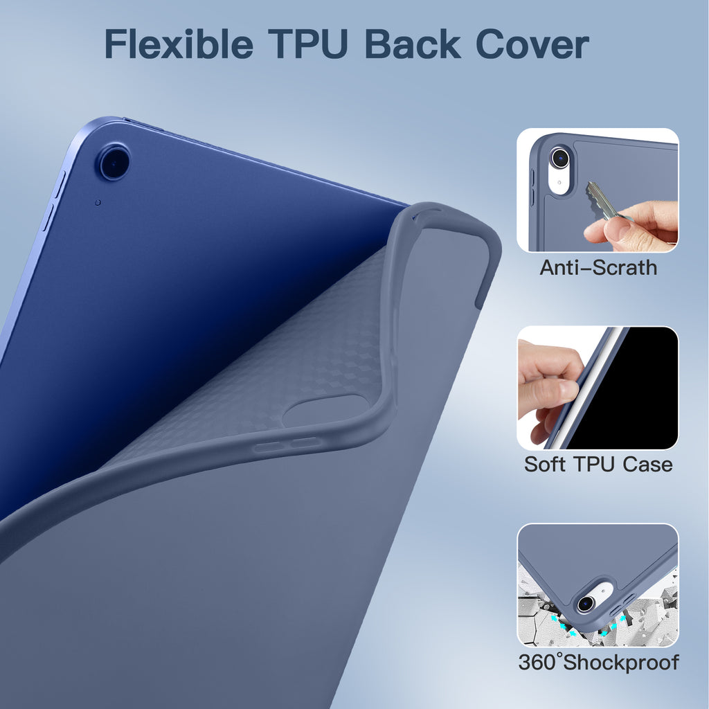 GEAK Compatible with Apple iPad A16 Case & iPad 10th 11th Generation Case Cover 11 inch with Pencil Holder