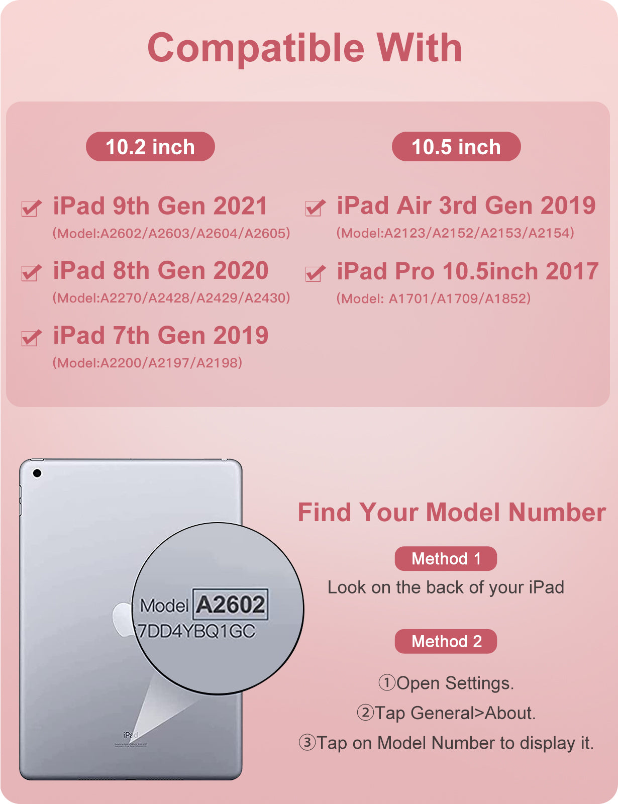 GEAK Compatible with Apple iPad 9th 8th 7th Generation Case with Keyboard 10.2 inch 7 Color Backlight Keyboard Case Cover with Pencil Holder for iPad Air 3rd Generation & iPad Pro 10.5 inch