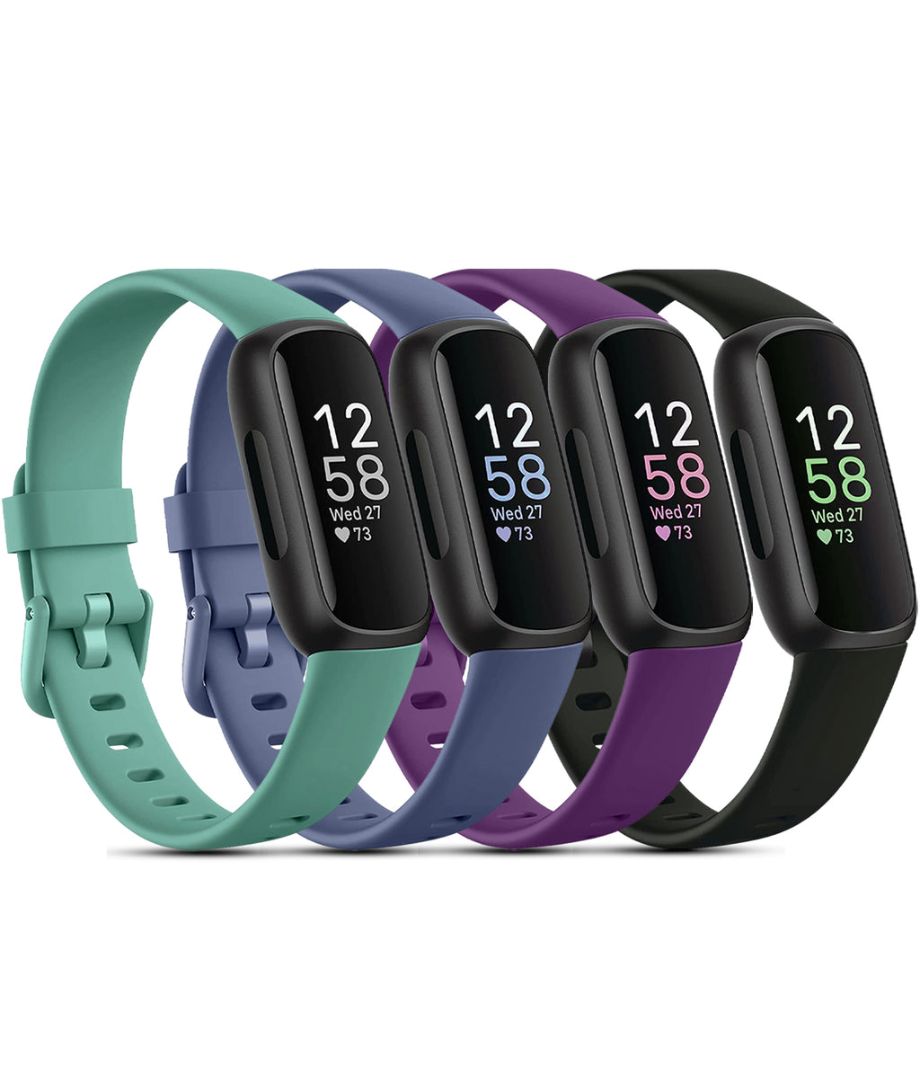 GEAK Compatible with Fitbit Inspire 3 Bands for Women Replacement Silicone Sport Bands