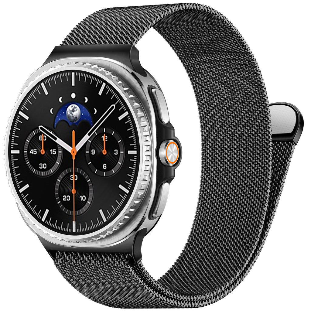 GEAK Compatible with Samsung Galaxy Watch 8/8 Classic Bands 40mm 44mm 46mm for Women Men Magnetic Stainless Steel Metal Band