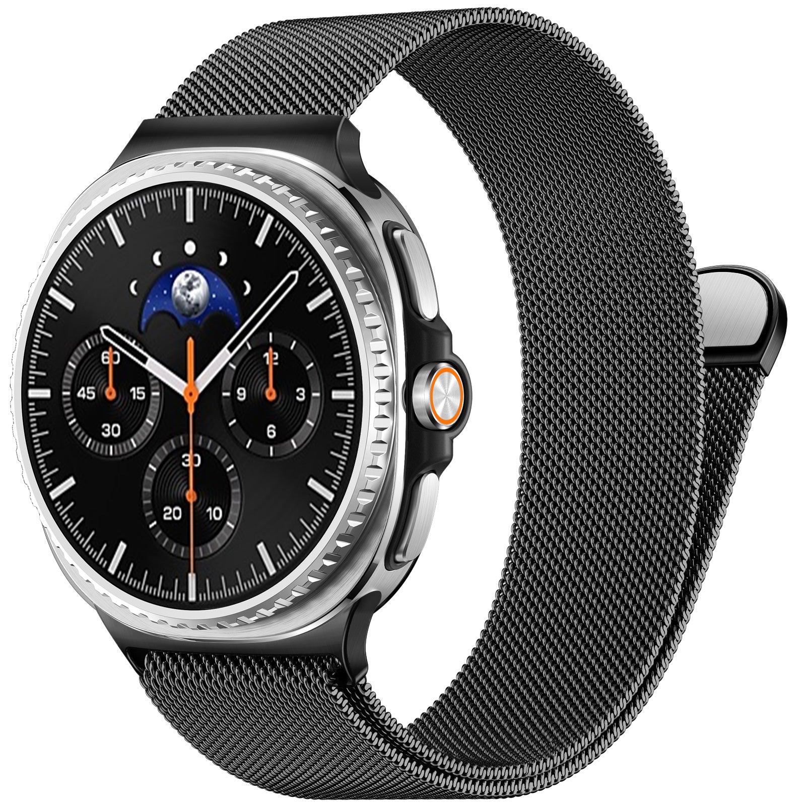 GEAK Compatible with Samsung Galaxy Watch 8/8 Classic Bands 40mm 44mm 46mm for Women Men Magnetic Stainless Steel Metal Band