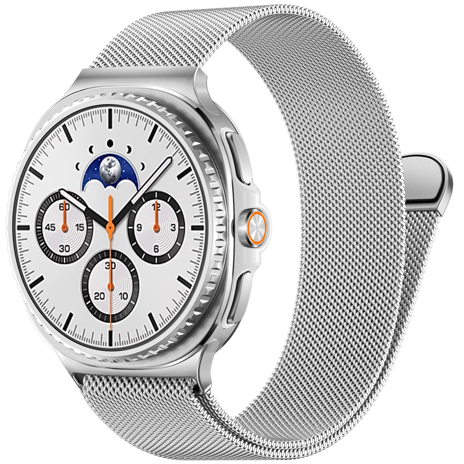 GEAK Compatible with Samsung Galaxy Watch 8/8 Classic Bands 40mm 44mm 46mm for Women Men Magnetic Stainless Steel Metal Band