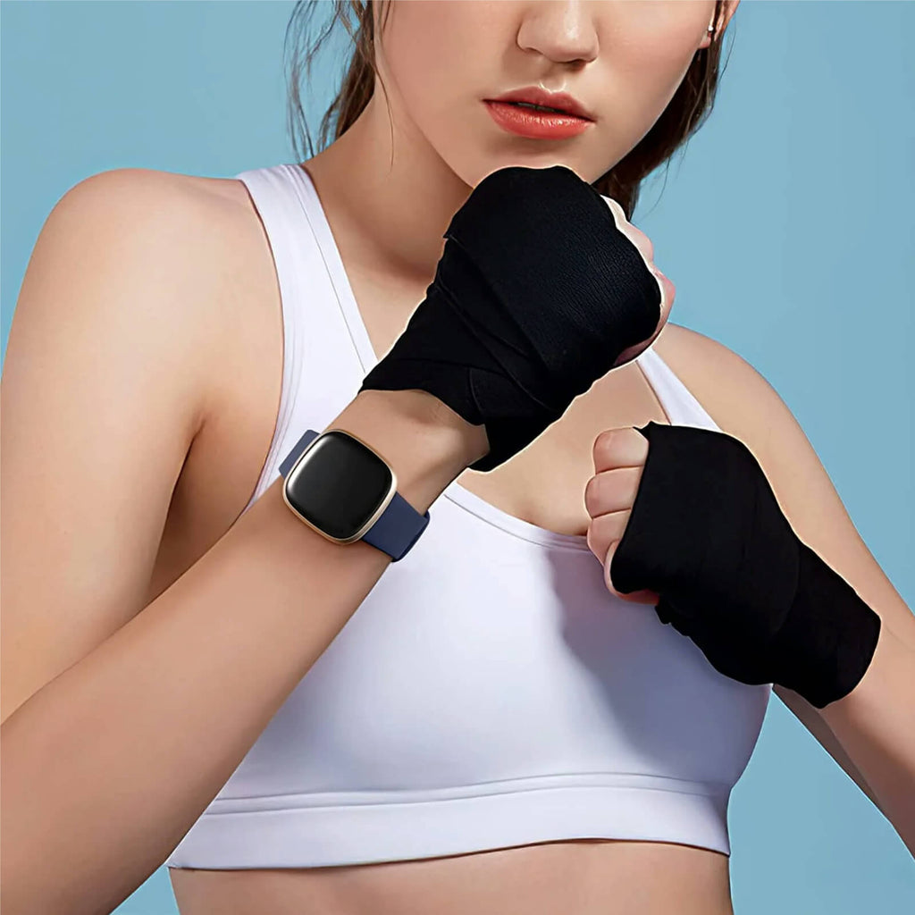 GEAK 4 Pack Silicone Sport Bands Compatible with Fitbit Versa 3/Versa 4/Sense/Sense 2 Bands for Women Men