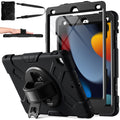 GEAK Compatible with Apple iPad 9th/8th/7th Generation 10.2 inch Case Cover with Screen Protector