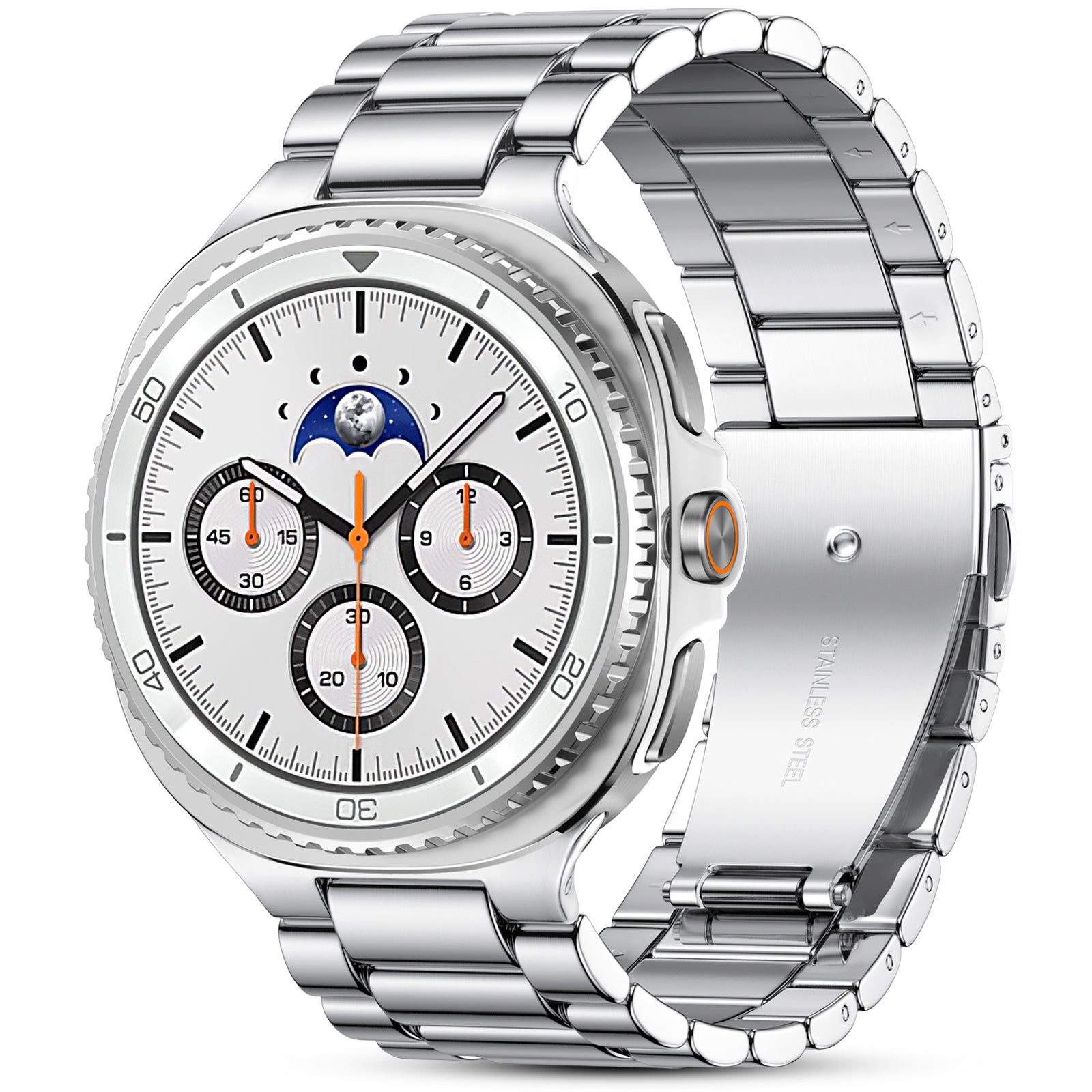 GEAK Stainless Steel Metal Band Compatible with Samsung Galaxy Watch 8 40mm 44mm/8 Classic 46mm 2025