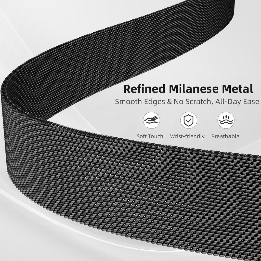 GEAK Compatible with Samsung Galaxy Watch 8/8 Classic Bands 40mm 44mm 46mm for Women Men Magnetic Stainless Steel Metal Band