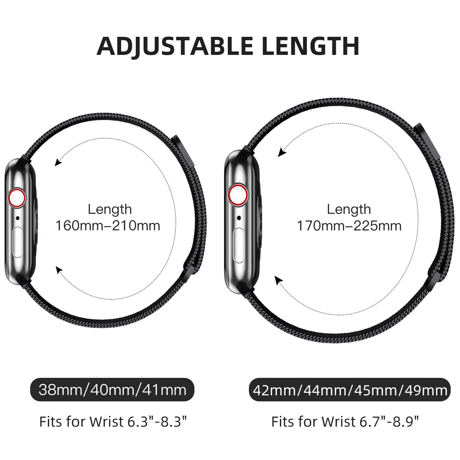 GEAK Compatible with Apple Watch Bands for Men Women 40mm 44mm 42mm 46mm 49mm 45mm 41mm 38mm Magnetic Metal Band for iWatch Ultra 3 2 SE 3 2nd Generation Series 11 10 9 8 7 6 5 4 3 2 1, Starlight
