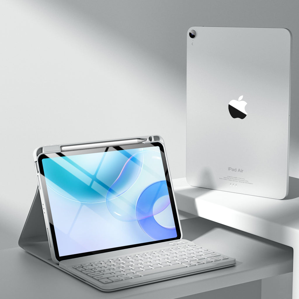 GEAK Compatible With iPad Air 11 inch (M4/M3/M2) /Air 5th/ Air 4th Generation Case with Keyboard, Detachble Magnetic Fits For iPad Air Keyboard with Case
