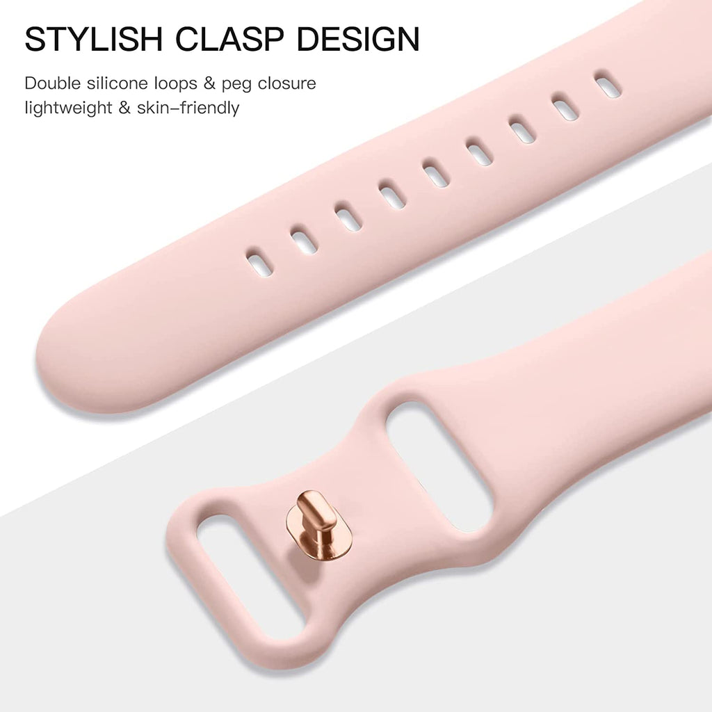 GEAK 6 Pack Compatible with Apple Watch Bands 40mm 44mm 41mm 45mm 46mm 49mm 38mm 42mm for Women Men Silicone Sport Bands Straps for iWatch Ultra 3 2 SE 3 2nd Generation Series 11 10 9 8 7 6 5 4 3 2 1