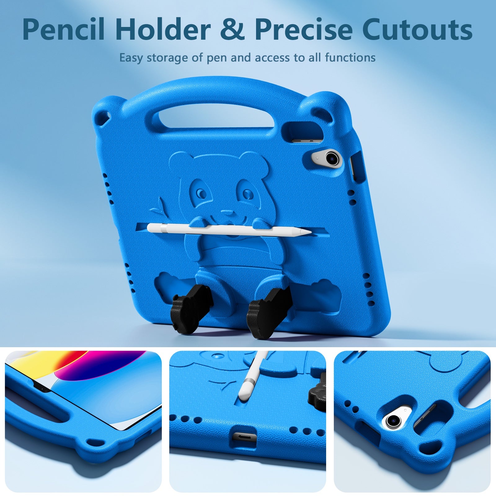 GEAK Kids Case Compatible With iPad 10th Generation Case & iPad (A16) 11th Generation Case, with Shoulder Strap