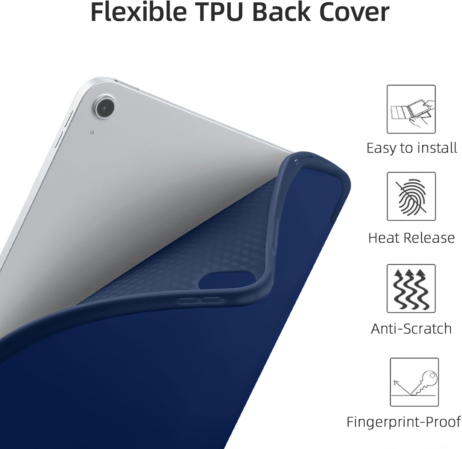GEAK Compatible with Apple iPad A16 Case & iPad 10th 11th Generation Case Cover 11 inch with Pencil Holder