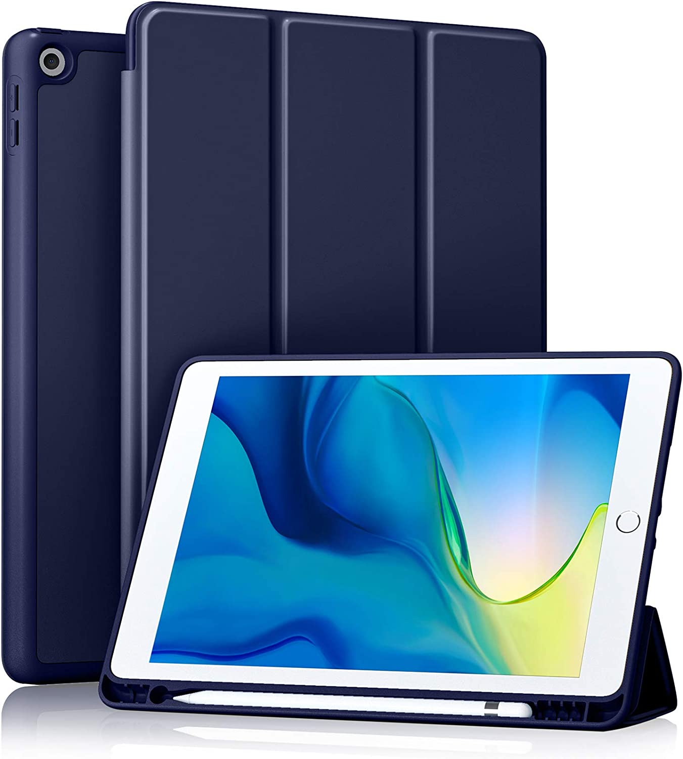 GEAK 10.2 inch Case for iPad 9th 8th 7th Generation Case Cover with Pencil Holder