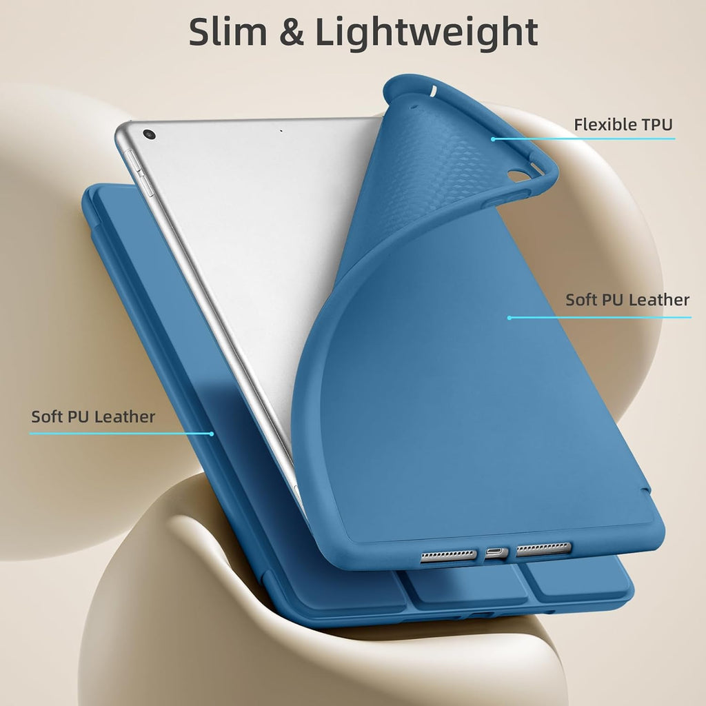 GEAK 10.2 inch Case for iPad 9th 8th 7th Generation Case Cover with Pencil Holder