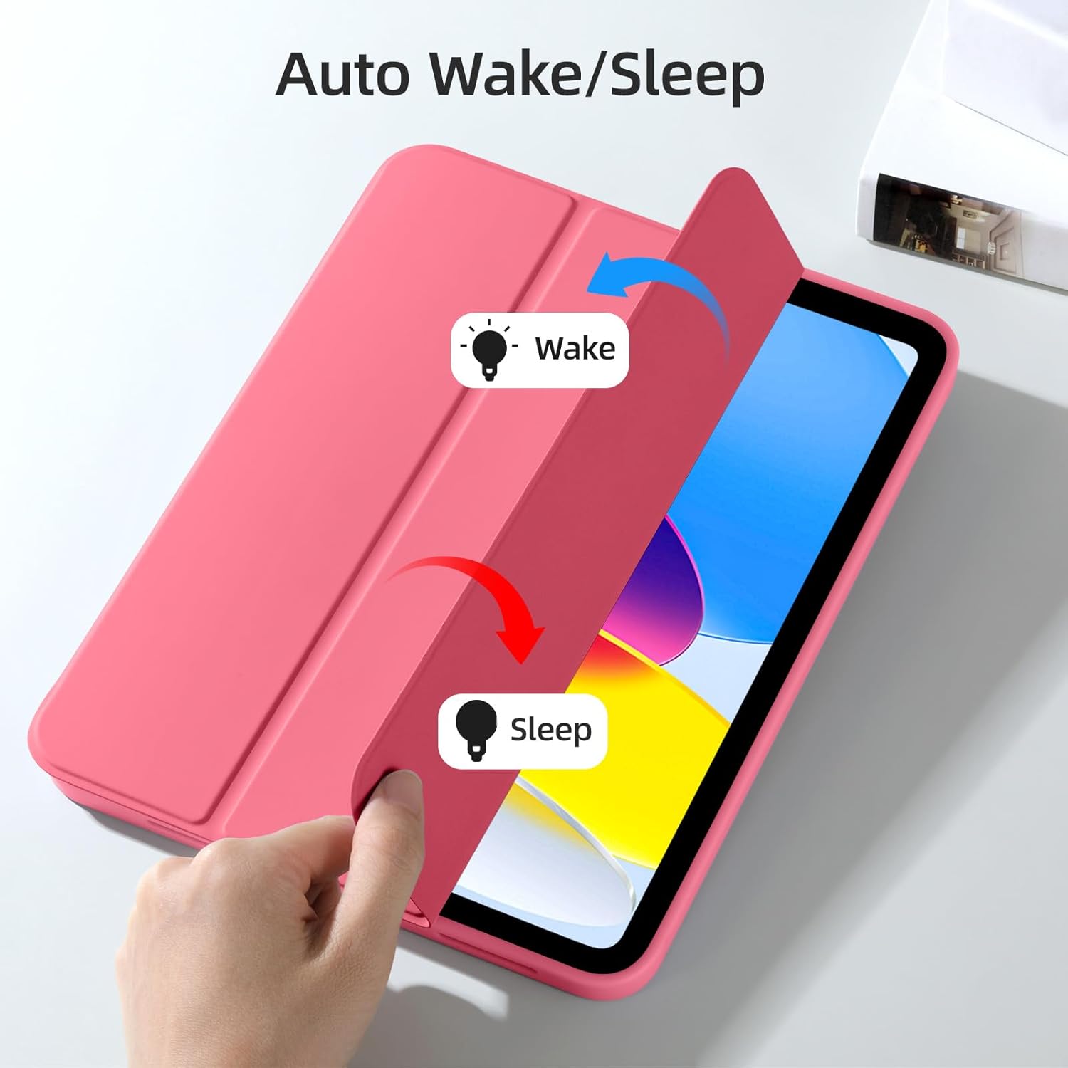 GEAK Compatible with Apple iPad A16 Case & iPad 10th 11th Generation Case Cover 11 inch with Pencil Holder