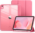 Compatible with iPad (A16) 11th Generation Case 2025, for iPad 10th Generation Case 2022 with Pencil Holder, Trifold Stand Protective Cover with Clear Back