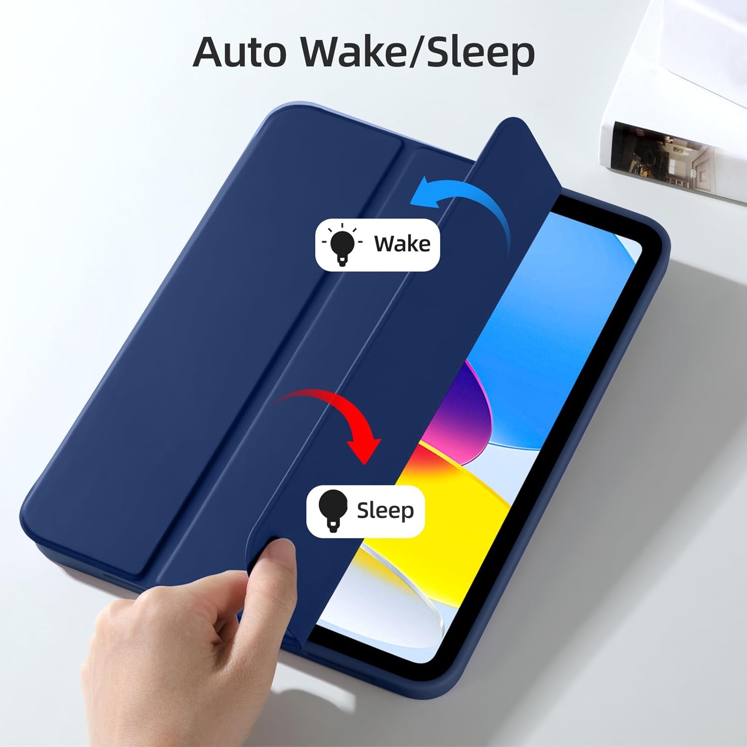 GEAK Compatible with Apple iPad A16 Case & iPad 10th 11th Generation Case Cover 11 inch with Pencil Holder