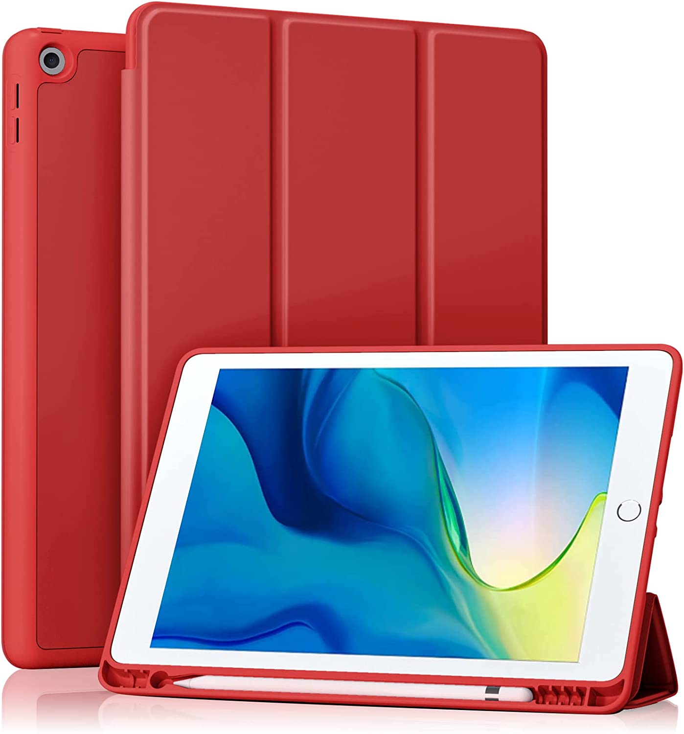 GEAK 10.2 inch Case for iPad 9th 8th 7th Generation Case Cover with Pencil Holder