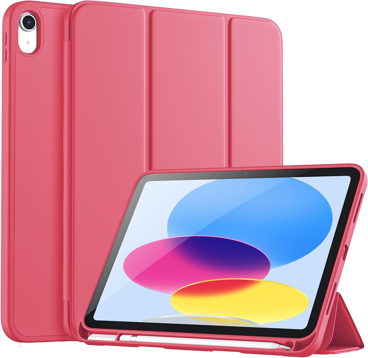 GEAK Compatible with Apple iPad A16 Case & iPad 10th 11th Generation Case Cover 11 inch with Pencil Holder