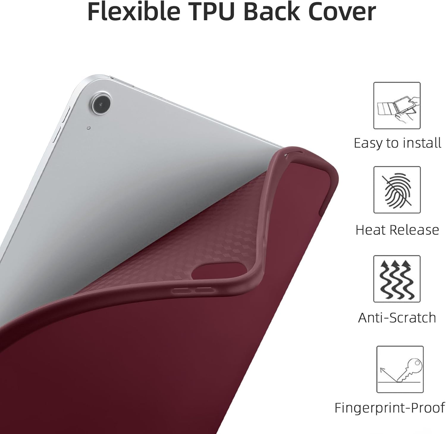 GEAK Compatible with Apple iPad A16 Case & iPad 10th 11th Generation Case Cover 11 inch with Pencil Holder
