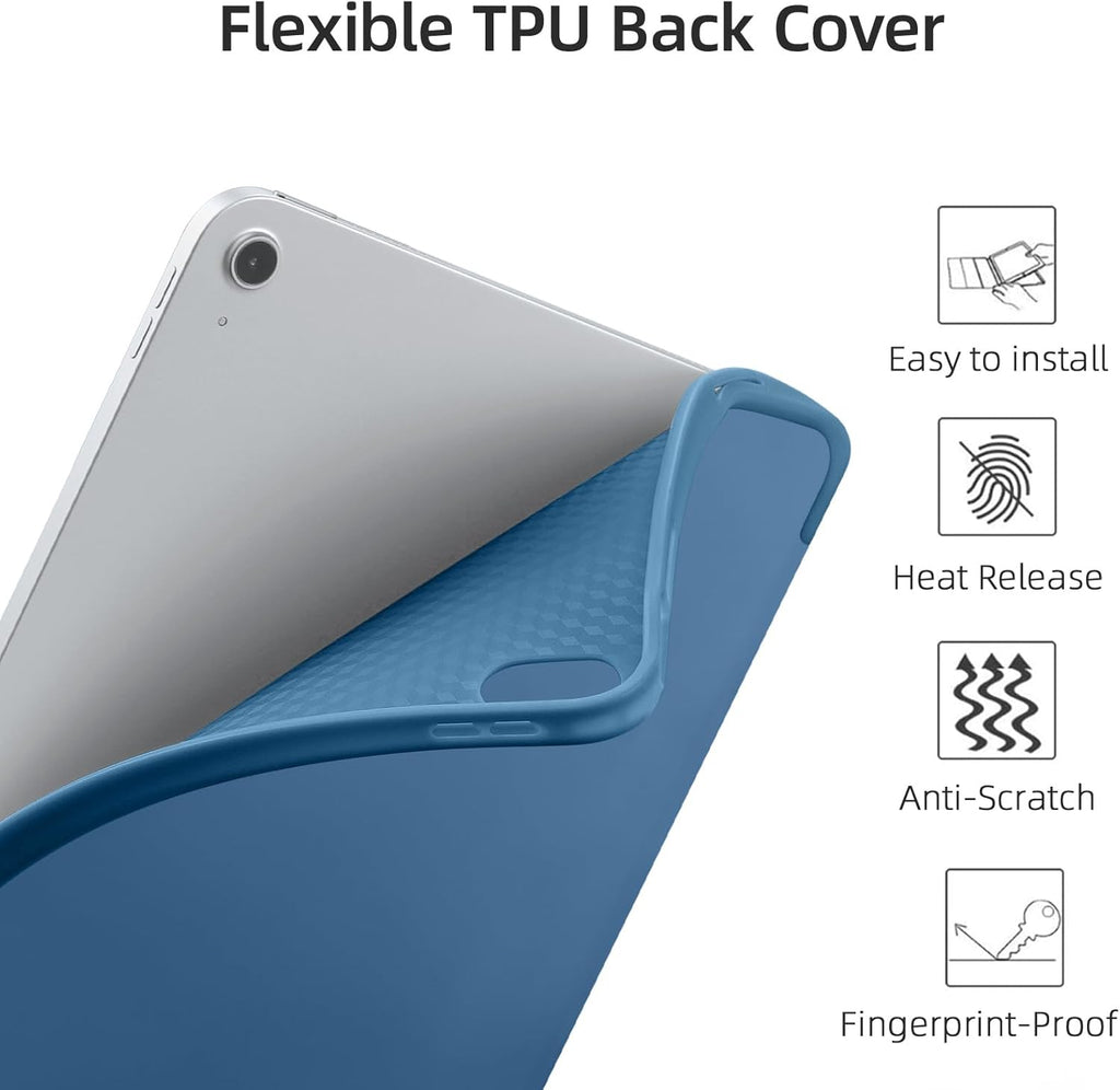 GEAK Compatible with Apple iPad A16 Case & iPad 10th 11th Generation Case Cover 11 inch with Pencil Holder