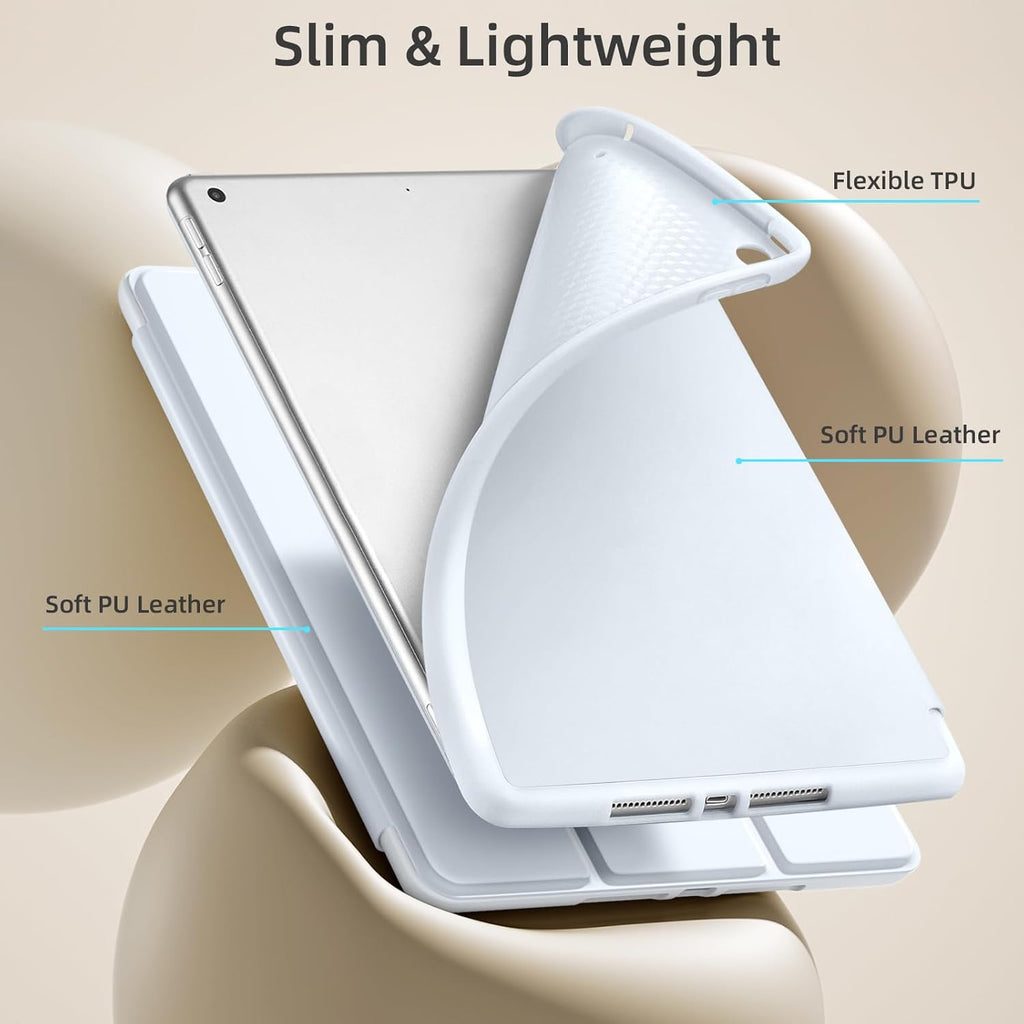 GEAK 10.2 inch Case for iPad 9th 8th 7th Generation Case Cover with Pencil Holder