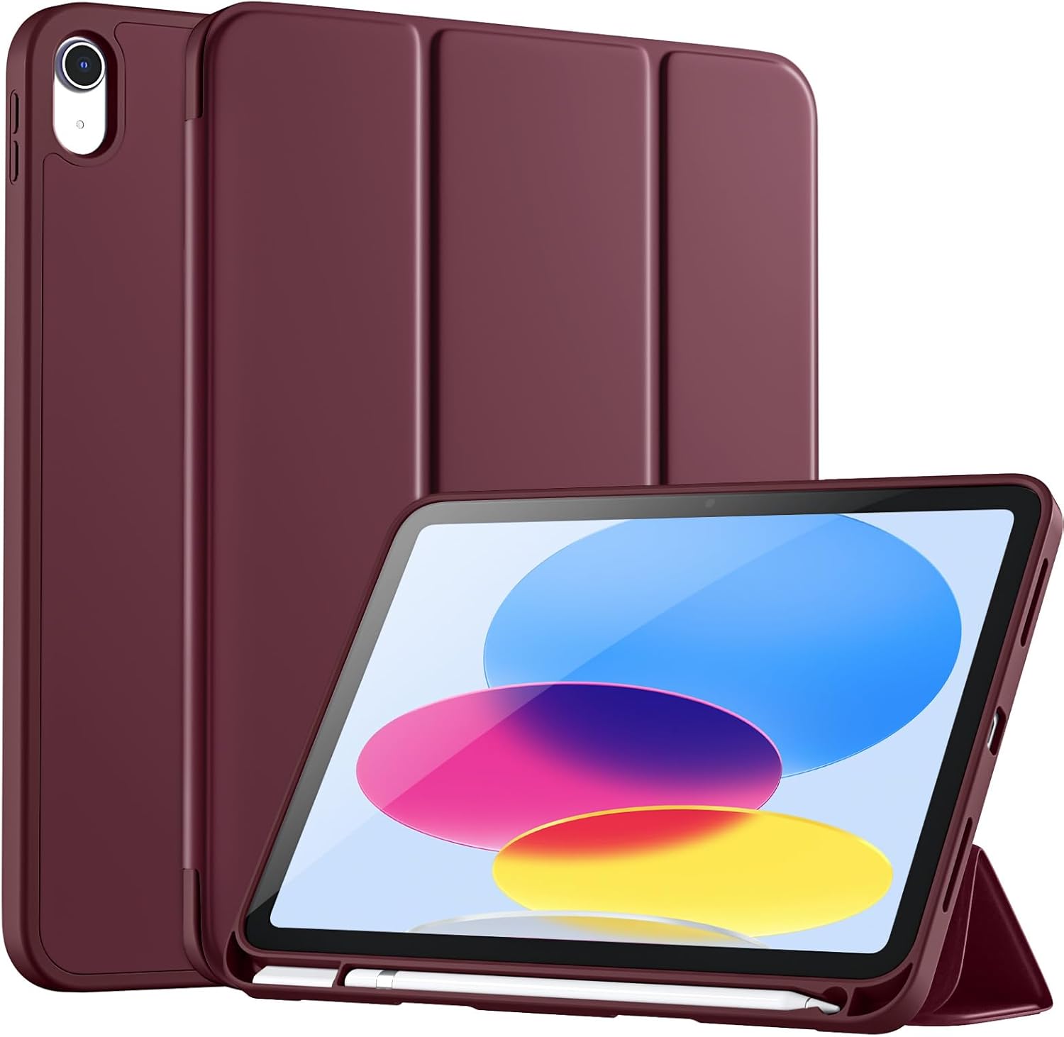 GEAK Compatible with Apple iPad A16 11th Generation 11 inch Case & iPad 10th Generation Case Cover with Pencil Holder