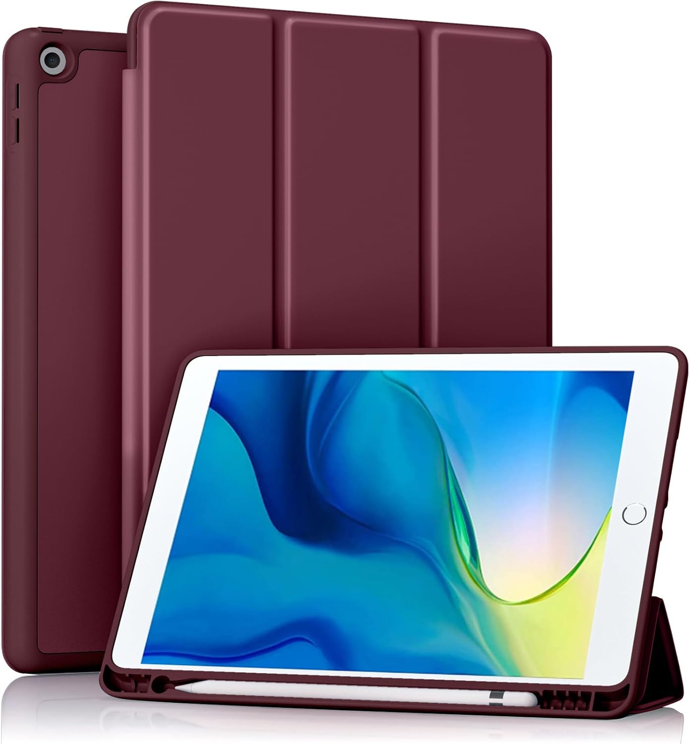 GEAK 10.2 inch Case for iPad 9th 8th 7th Generation Case Cover with Pencil Holder