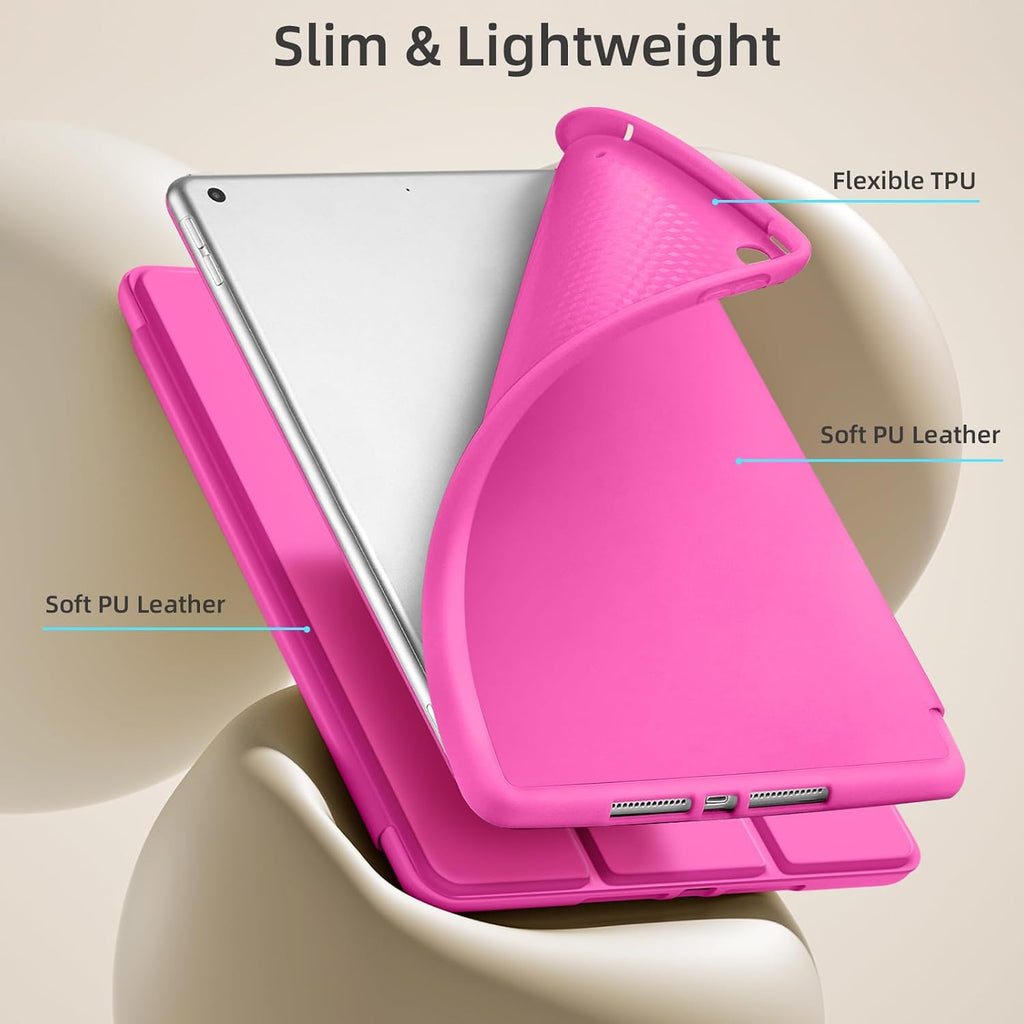 GEAK 10.2 inch Case for iPad 9th 8th 7th Generation Case Cover with Pencil Holder