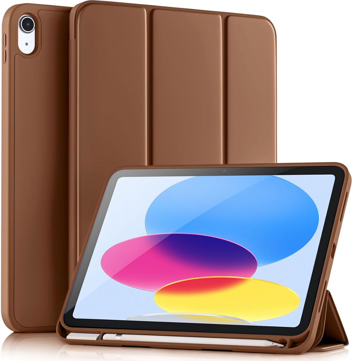 GEAK Compatible with Apple iPad A16 Case & iPad 10th 11th Generation Case Cover 11 inch with Pencil Holder