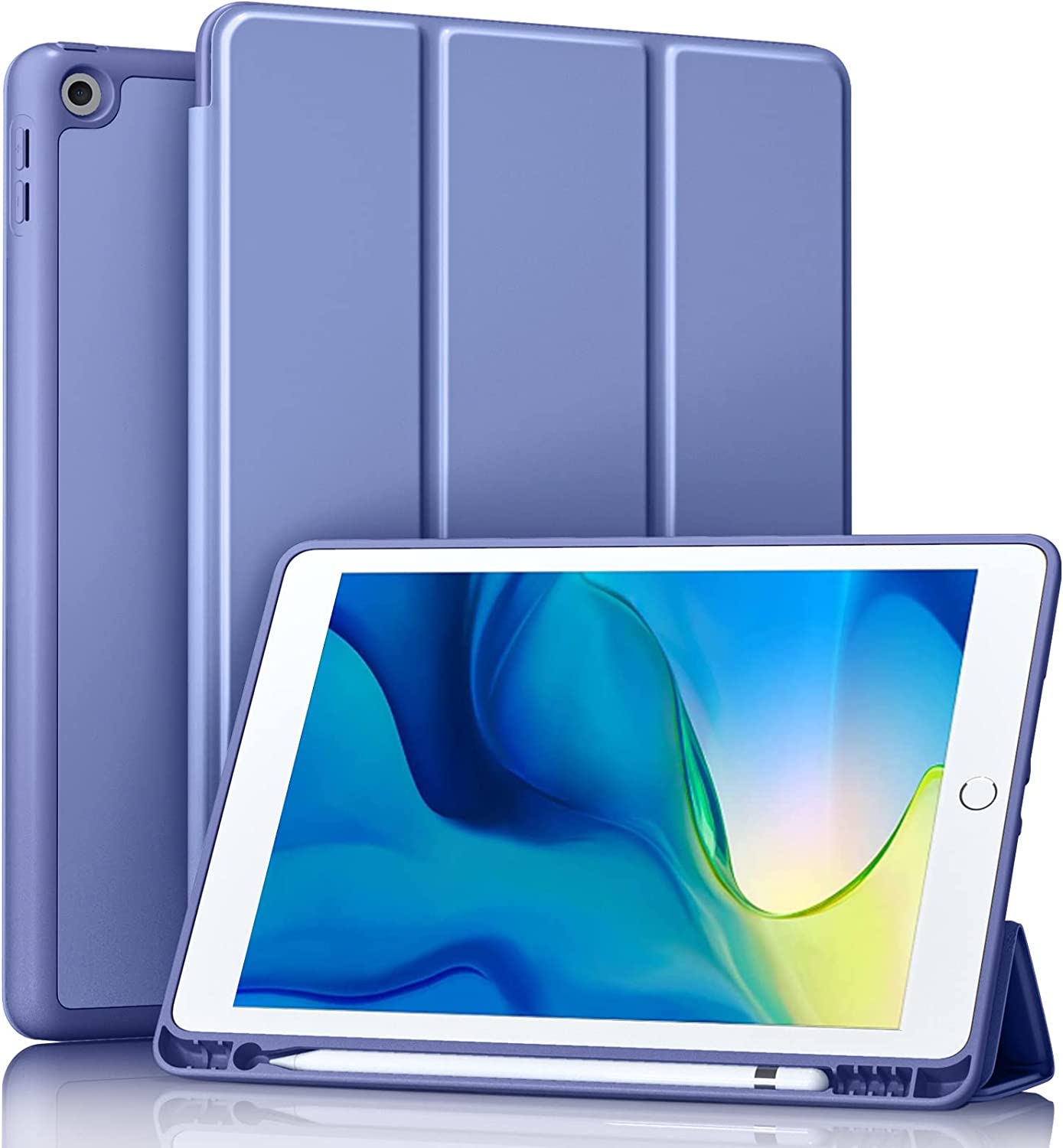 GEAK 10.2 inch Case for iPad 9th 8th 7th Generation Case Cover with Pencil Holder