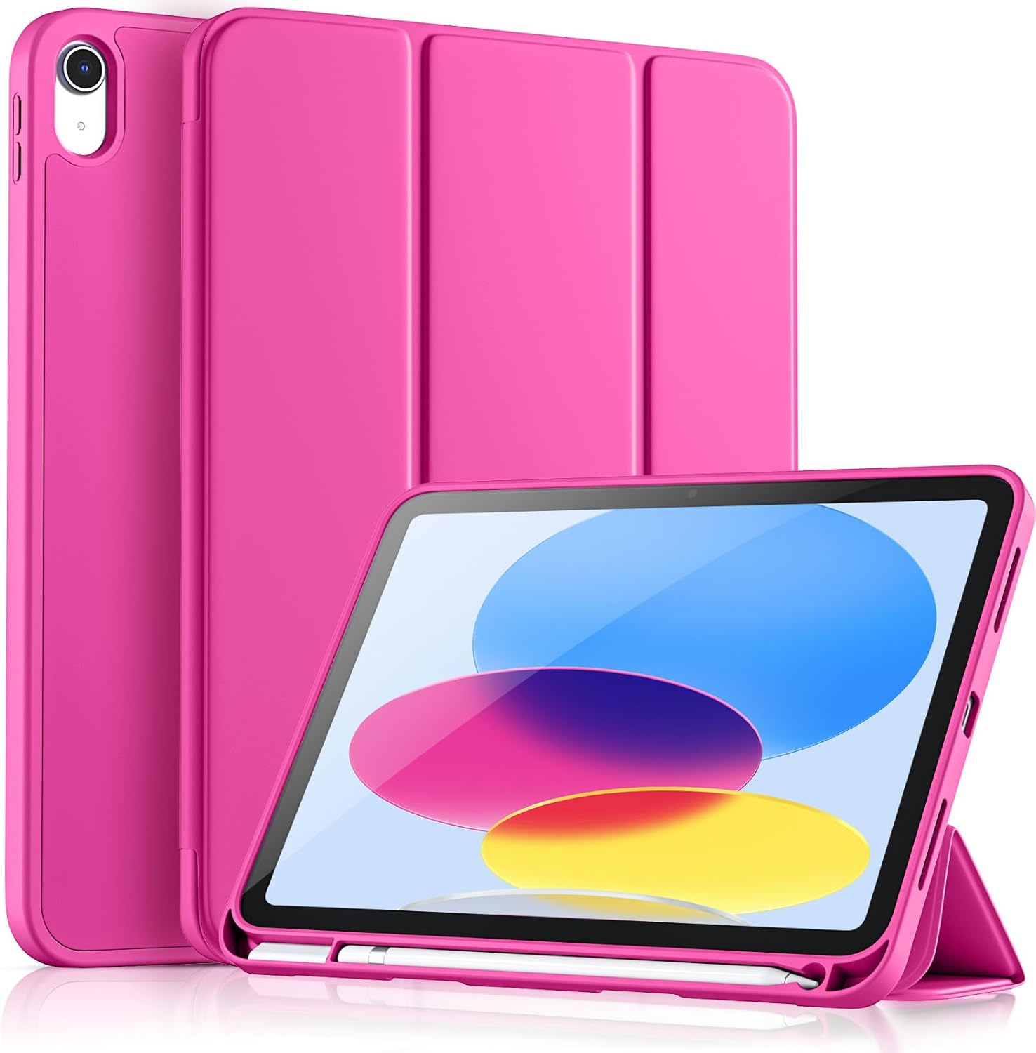 GEAK Compatible with Apple iPad A16 Case & iPad 10th 11th Generation Case Cover 11 inch with Pencil Holder