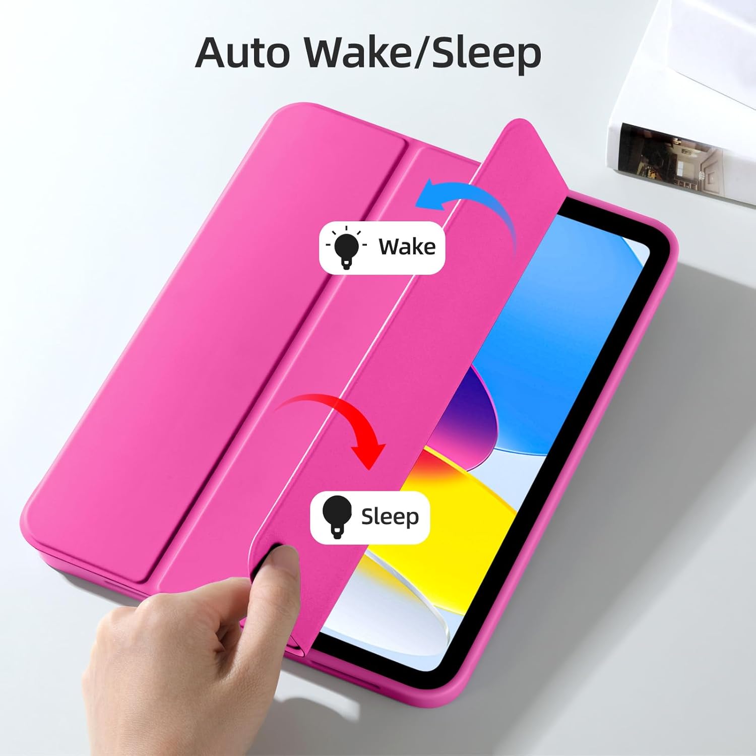 GEAK Compatible with Apple iPad A16 Case & iPad 10th 11th Generation Case Cover 11 inch with Pencil Holder