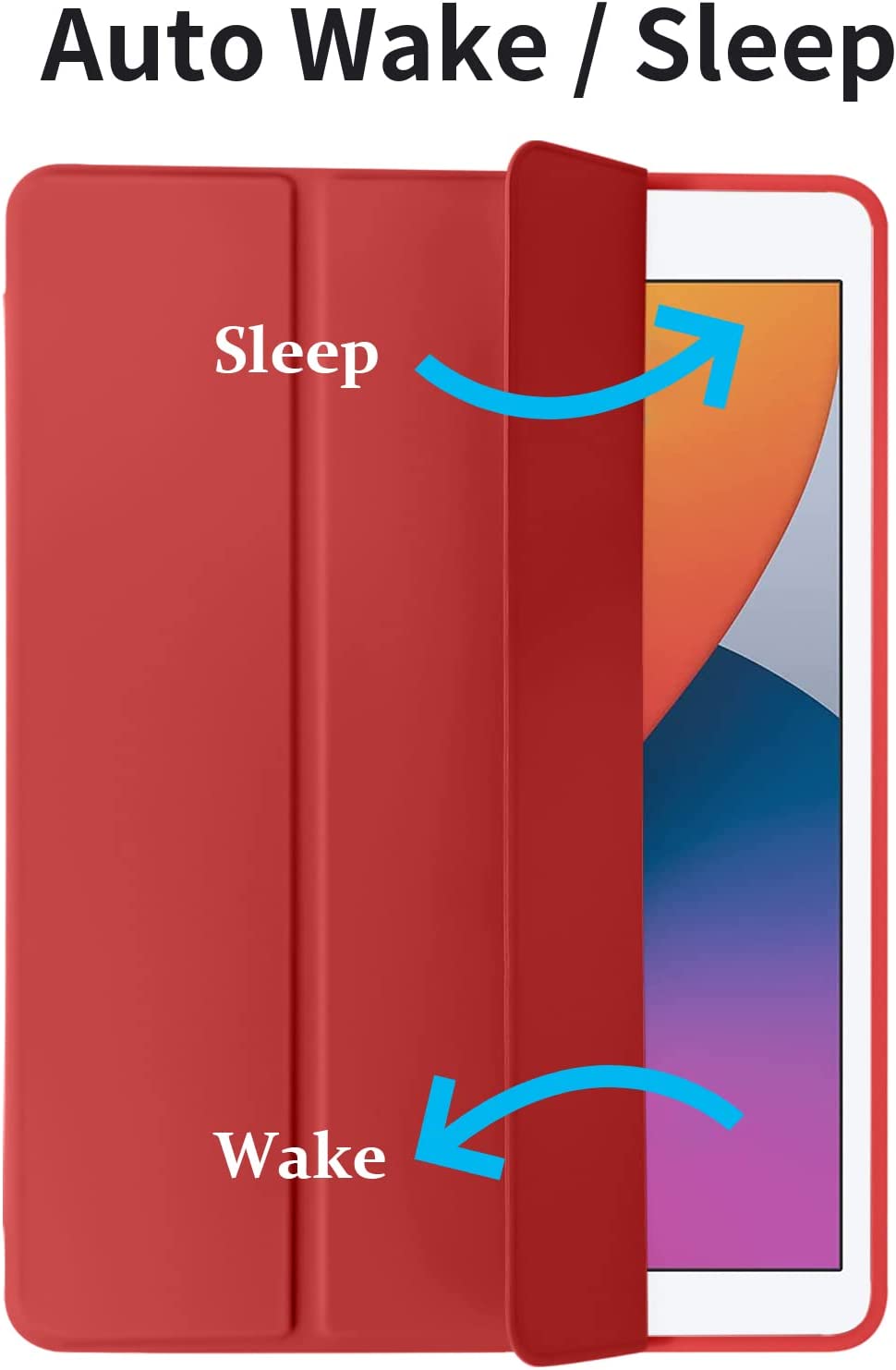 GEAK 10.2 inch Case for iPad 9th 8th 7th Generation Case Cover with Pencil Holder