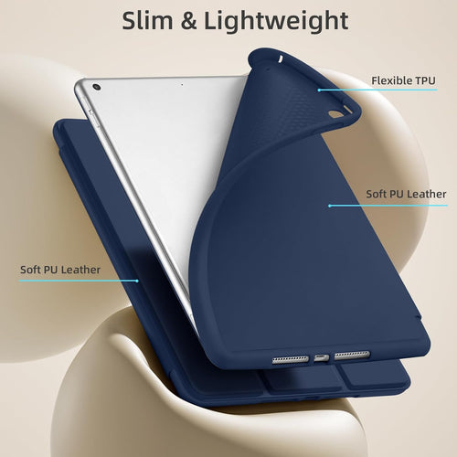 GEAK 10.2 inch Case for iPad 9th 8th 7th Generation Case Cover with Pencil Holder