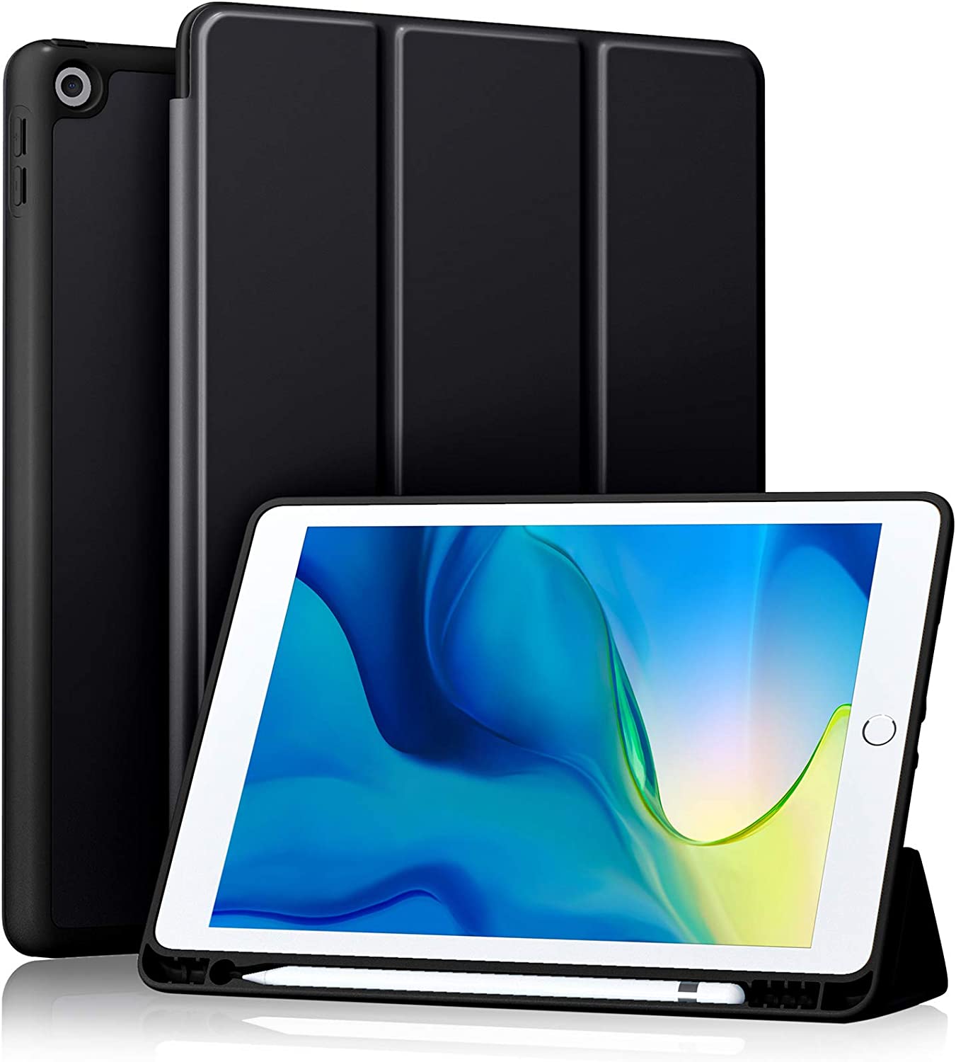 GEAK 10.2 inch Case for iPad 9th 8th 7th Generation Case Cover with Pencil Holder