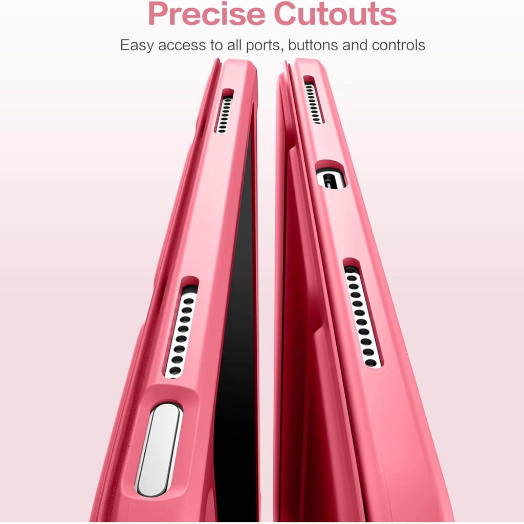 Compatible with iPad (A16) 11th Generation Case 2025, for iPad 10th Generation Case 2022 with Pencil Holder, Trifold Stand Protective Cover with Clear Back