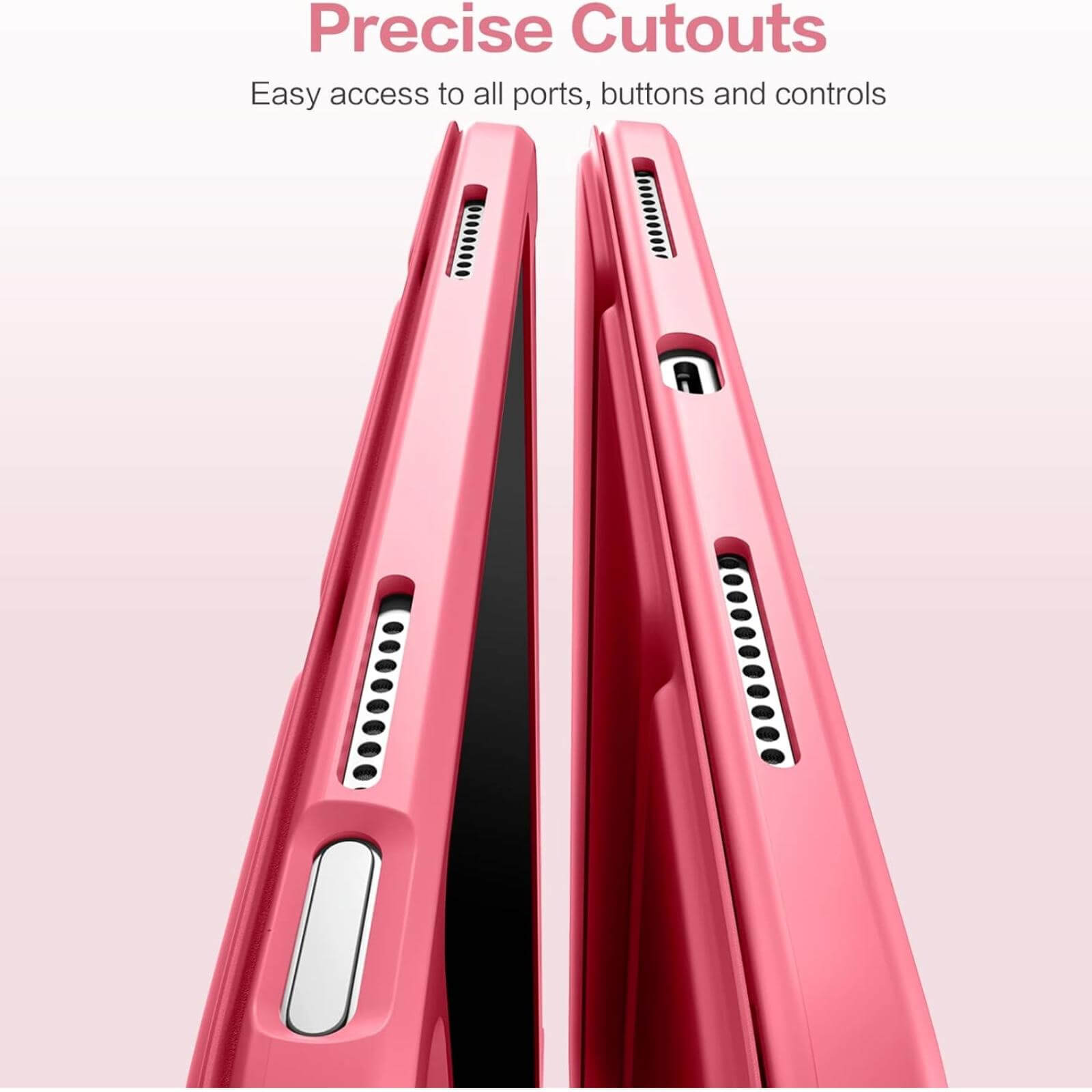 Compatible with iPad (A16) 11th Generation Case 2025, for iPad 10th Generation Case 2022 with Pencil Holder, Trifold Stand Protective Cover with Clear Back