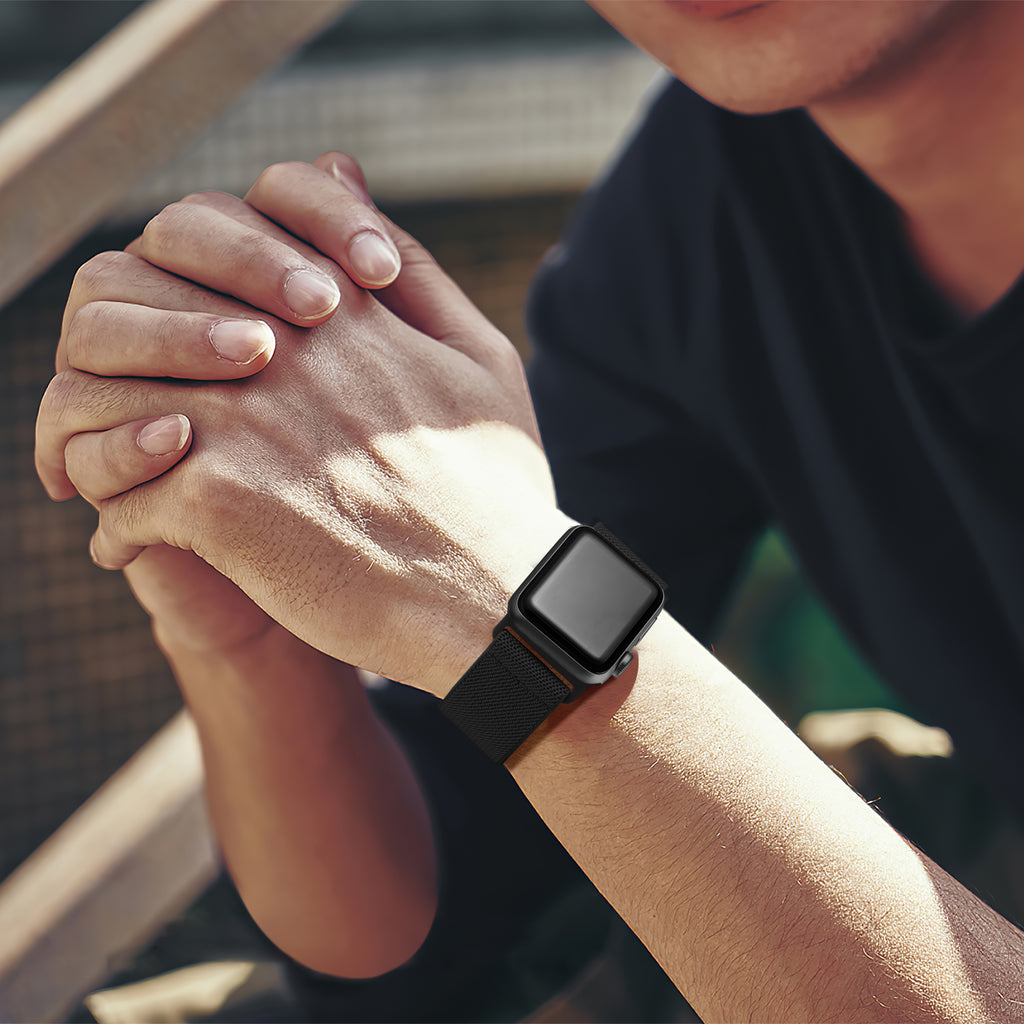 GEAK Stretchy Nylon Bands Compatible with Apple Watch Ultra 3 2 49mm Series 11 10 46mm 42mm SE 3 Series 9 8 7 45mm 41mm SE 2nd Generation Series 6 5 4 44mm 40mm Series 3 38mm Bands for Women Men
