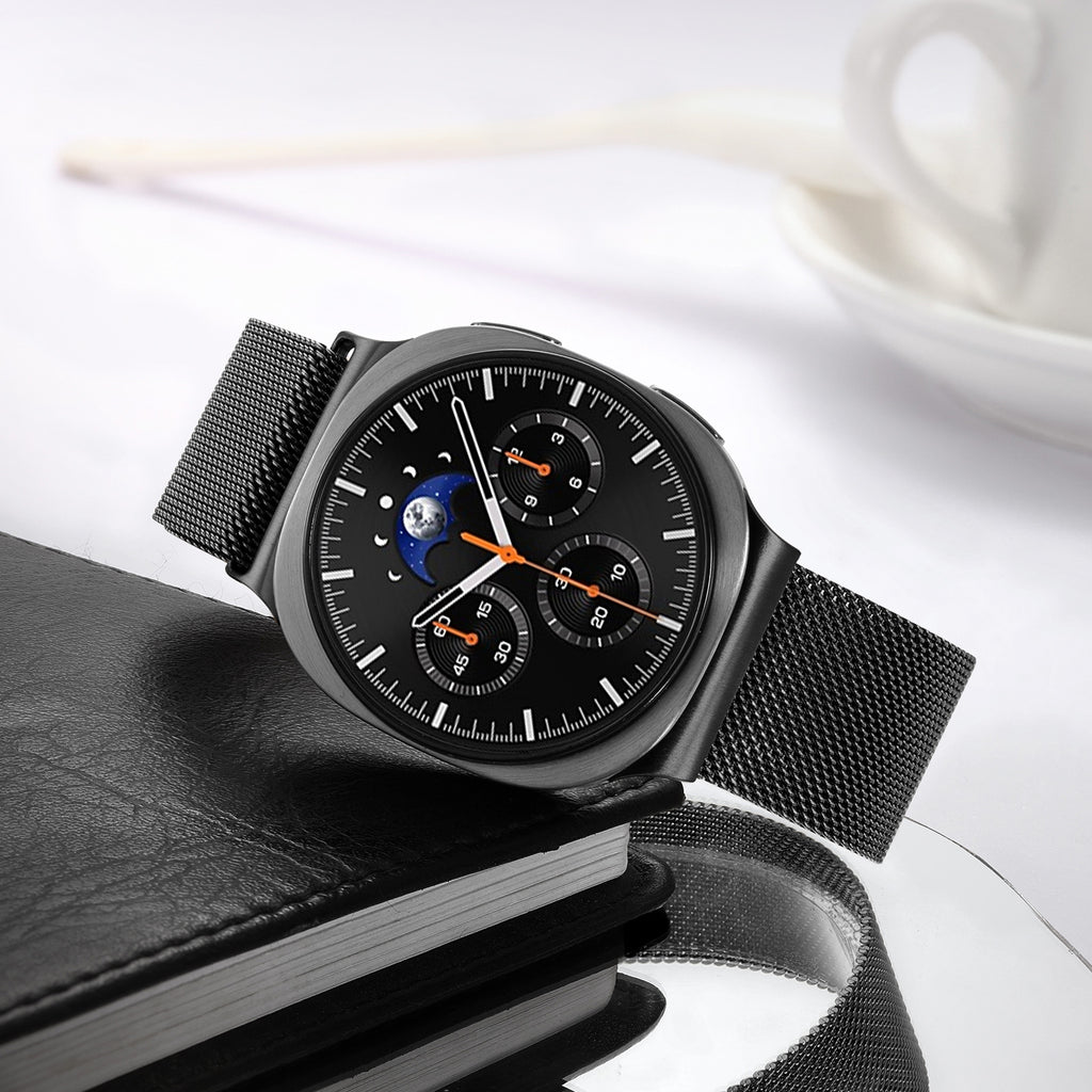 GEAK Compatible with Samsung Galaxy Watch 8/8 Classic Bands 40mm 44mm 46mm for Women Men Magnetic Stainless Steel Metal Band