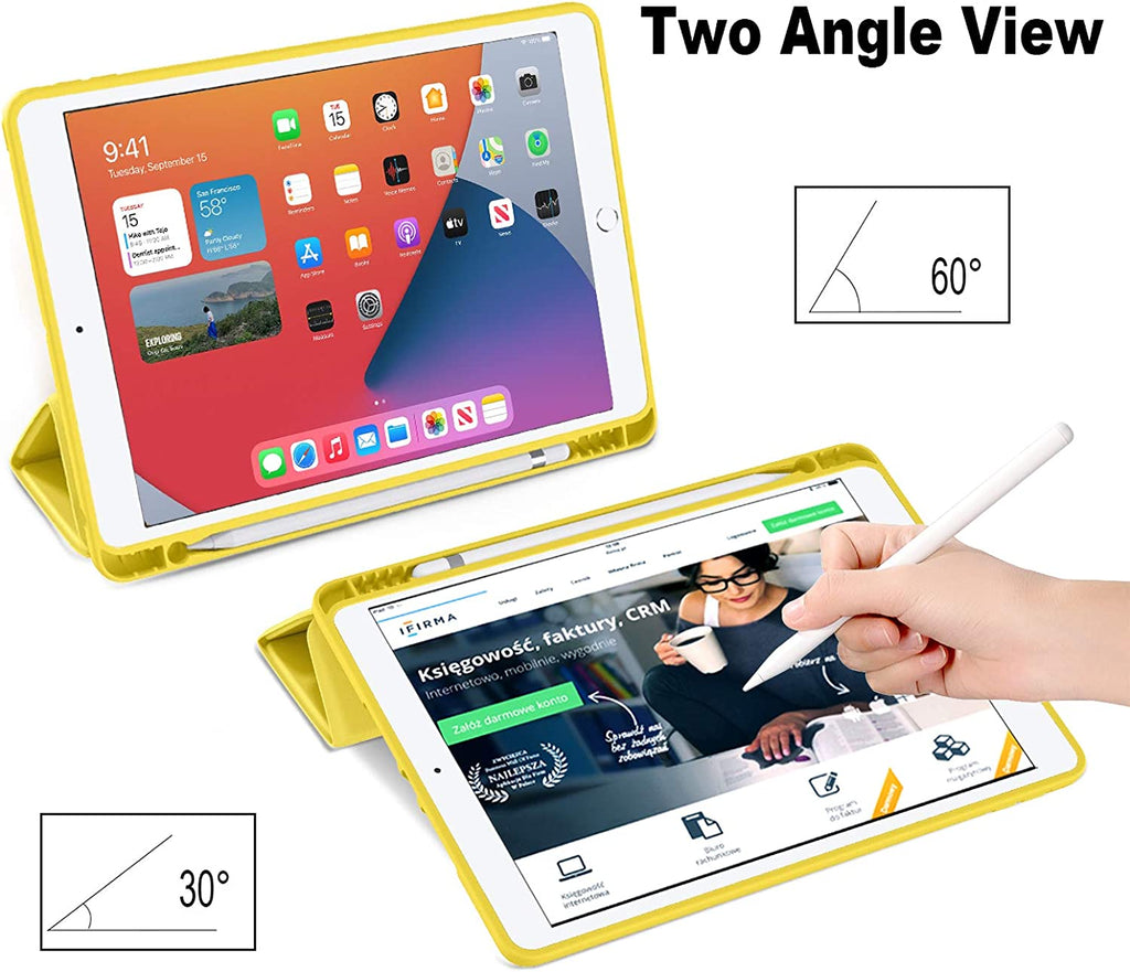 GEAK 10.2 inch Case for iPad 9th 8th 7th Generation Case Cover with Pencil Holder
