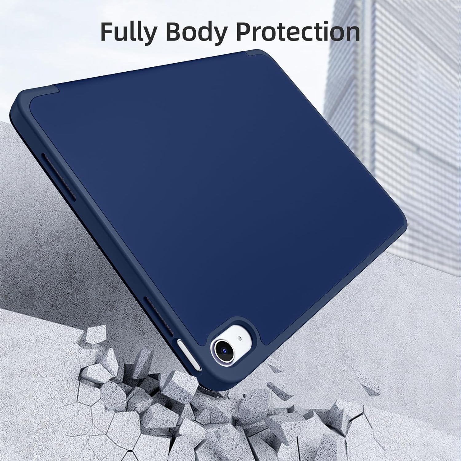 GEAK Compatible with Apple iPad A16 Case & iPad 10th 11th Generation Case Cover 11 inch with Pencil Holder