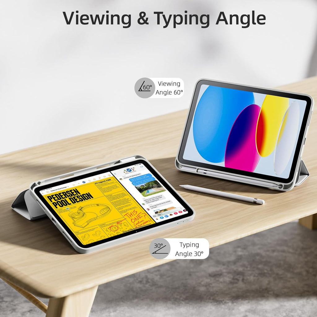 GEAK Compatible with Apple iPad A16 Case & iPad 10th 11th Generation Case Cover 11 inch with Pencil Holder