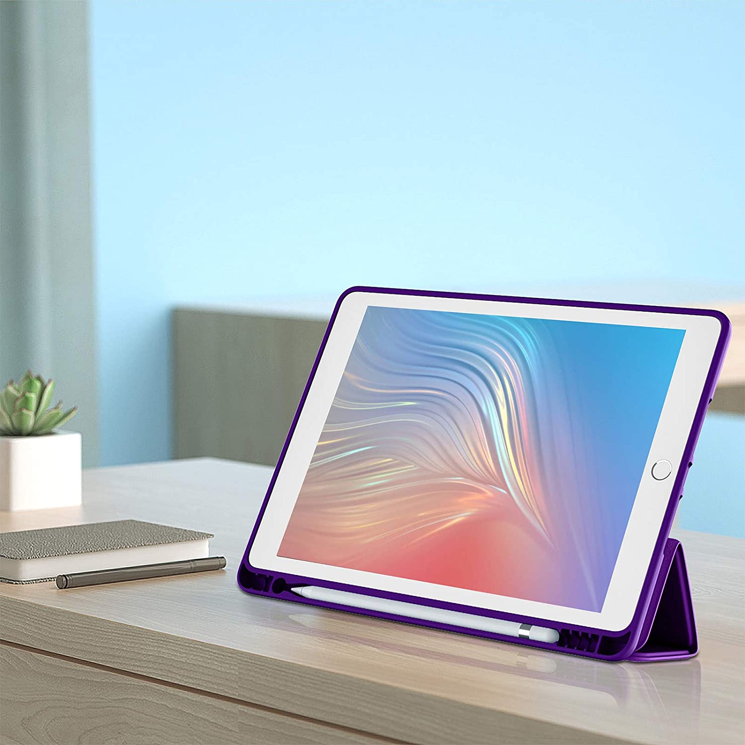 GEAK 10.2 inch Case for iPad 9th 8th 7th Generation Case Cover with Pencil Holder