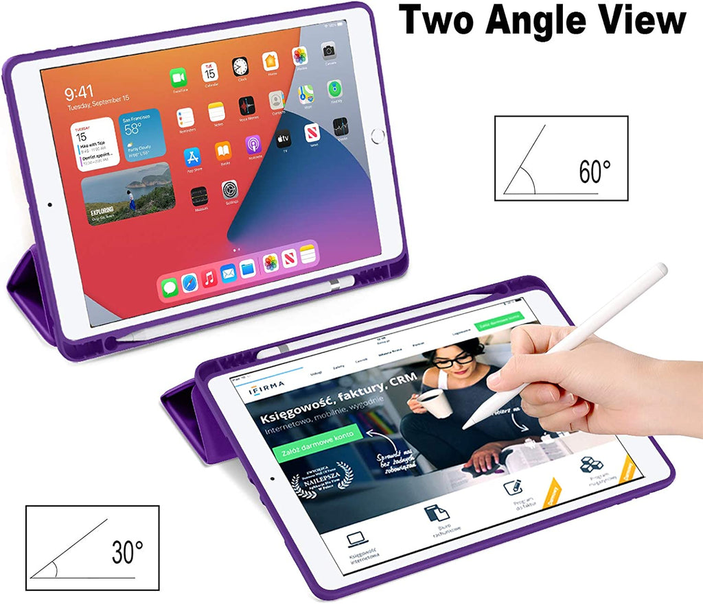 GEAK 10.2 inch Case for iPad 9th 8th 7th Generation Case Cover with Pencil Holder