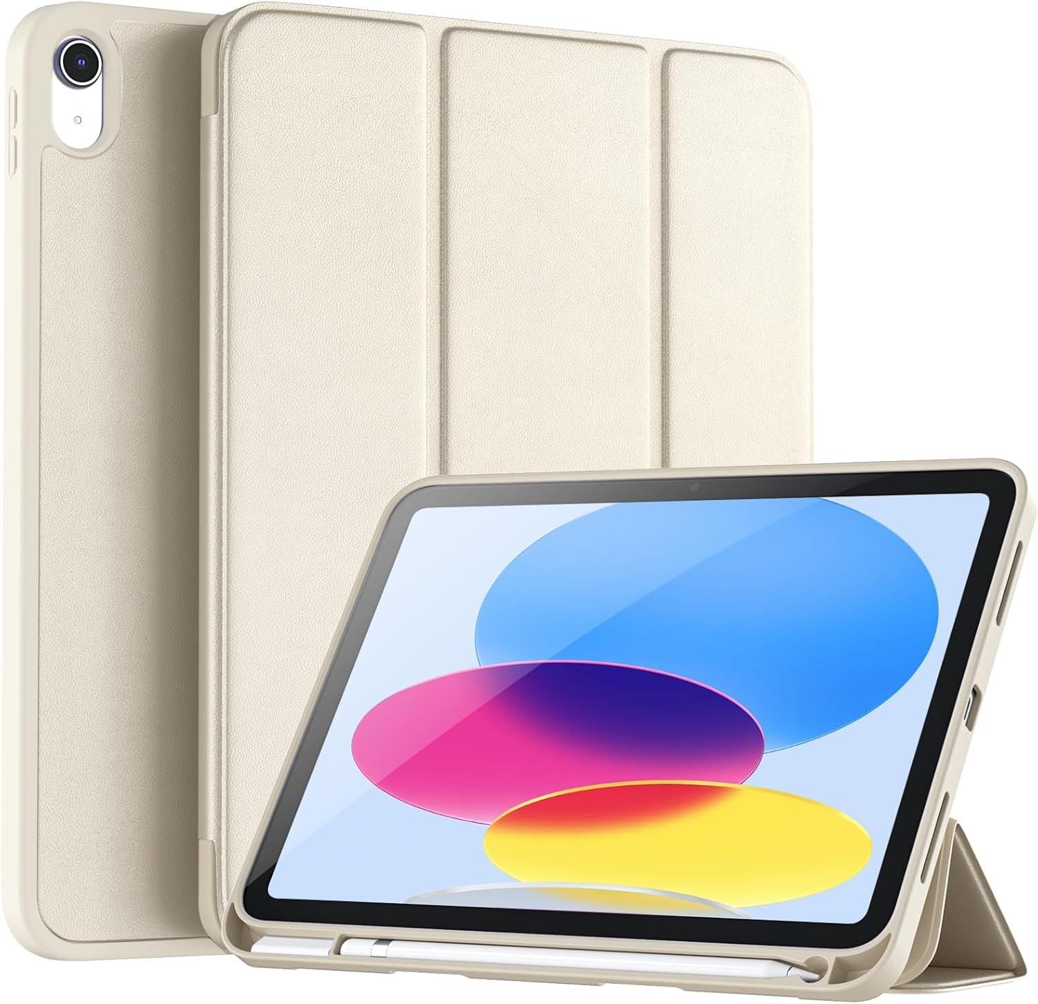 GEAK Compatible with Apple iPad A16 11th Generation 11 inch Case & iPad 10th Generation Case Cover with Pencil Holder