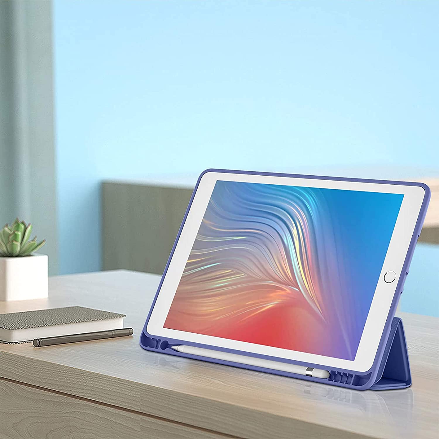 GEAK 10.2 inch Case for iPad 9th 8th 7th Generation Case Cover with Pencil Holder
