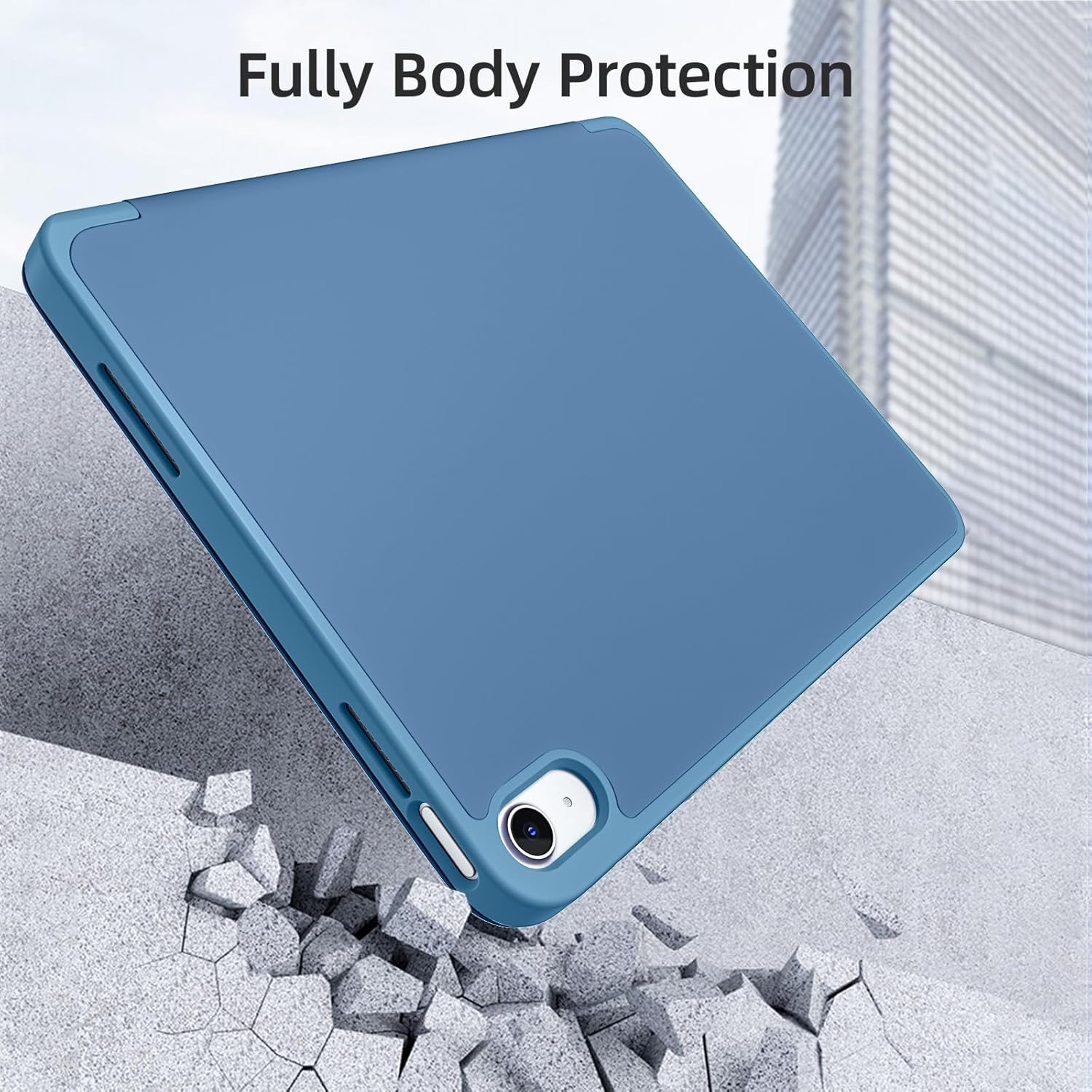 GEAK Compatible with Apple iPad A16 Case & iPad 10th 11th Generation Case Cover 11 inch with Pencil Holder