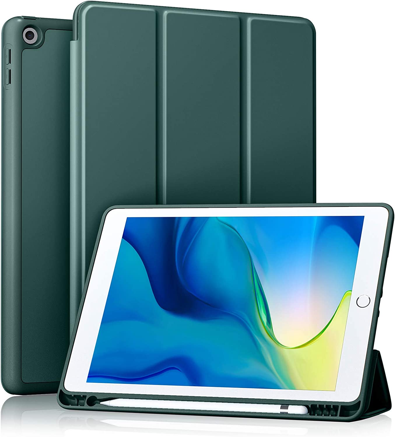GEAK 10.2 inch Case for iPad 9th 8th 7th Generation Case Cover with Pencil Holder