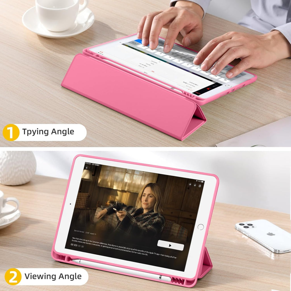 GEAK 10.2 inch Case for iPad 9th 8th 7th Generation Case Cover with Pencil Holder