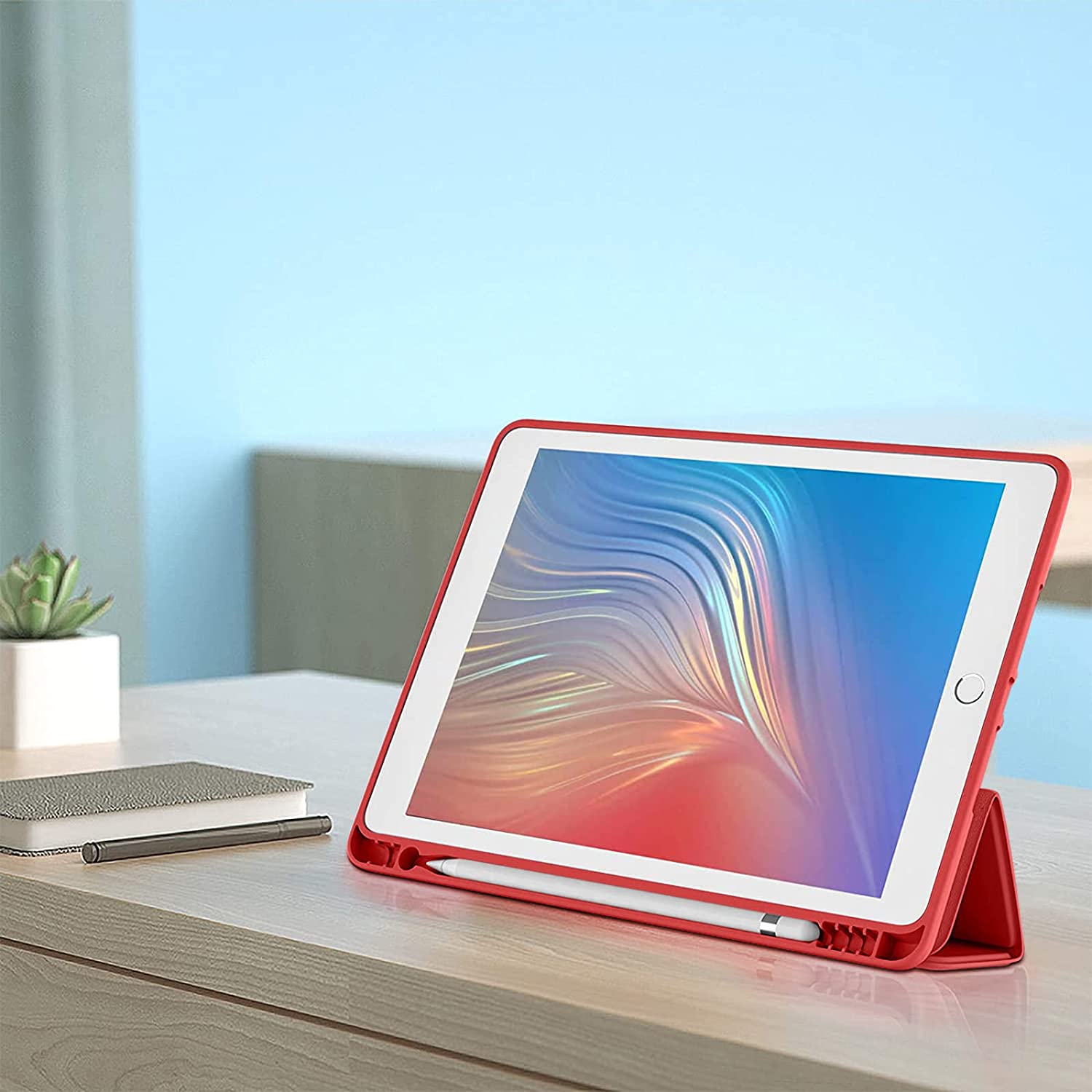 GEAK 10.2 inch Case for iPad 9th 8th 7th Generation Case Cover with Pencil Holder